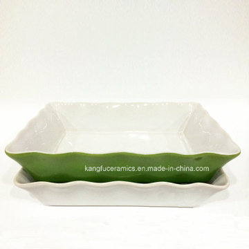 Colorful Glazed Ceramic Bakeware (set)